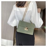 Casual All-match New Trendy Fashion Chain Shoulder Messenger Texture Small Square Bag main image 6