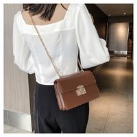 Casual All-match New Trendy Fashion Chain Shoulder Messenger Texture Small Square Bag main image 5