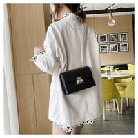 Casual All-match New Trendy Fashion Chain Shoulder Messenger Texture Small Square Bag main image 4