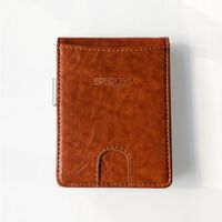 Korean Leather Short Zipper Coin Purse Multi-card Men's Wallet Wholesale sku image 3