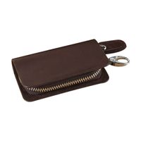Fashion Men's Leather Zipper Multi-function Car Key Clip Wholesale sku image 1