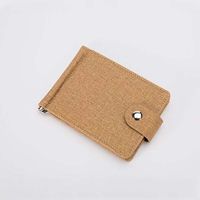 Hot Sale New Short With Iron Edge Korean Trend Men's Horizontal Wallet Card Package Wholesale sku image 1