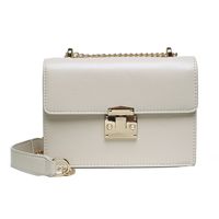 Casual All-match New Trendy Fashion Chain Shoulder Messenger Texture Small Square Bag sku image 4