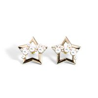 New Fashion Five-star Pearl S925 Silver Needle Simple And Fashionable Alloy Earrings main image 6
