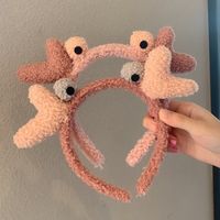 Cute Antlers Funny Cute Cartoon Eyes Plush Deer Makeup Wash Face Elk Headband main image 1