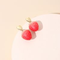 The New Sweet Fruit Strawberry Korean Earrings Wholesale main image 5