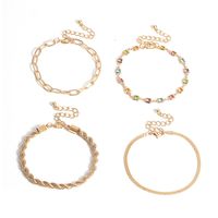 Fashion Exaggerated Mix And Match Twist Chain Fashion Simple Set Alloy Bracelet main image 6