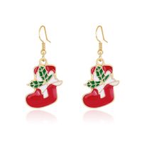 Wholesale Christmas Series Fashion Alloy Drip Boots Earrings For Women main image 2