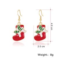 Wholesale Christmas Series Fashion Alloy Drip Boots Earrings For Women main image 3