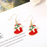 Wholesale Christmas Series Fashion Alloy Drip Boots Earrings For Women main image 4