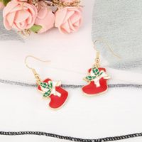 Wholesale Christmas Series Fashion Alloy Drip Boots Earrings For Women main image 6