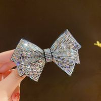 Zircon Three-dimensional Bow Hairpin New Retro Card Hairpin Bangs Clip Wholesale main image 2