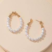 Fashion 1 Pair Of Pearl Hoop Earrings Hot Selling Wholesale main image 4