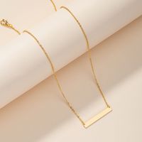 Fashion New Simple Square Hot Sale Alloy Neckwear Pendant Necklace main image 1