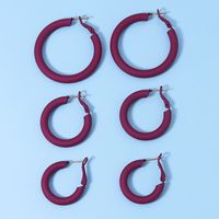 Popular New Metal Paint Hot Selling Earrings Wholesale main image 2