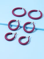 Popular New Metal Paint Hot Selling Earrings Wholesale main image 6