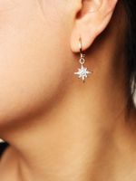 Popular New Eight-pointed Star Diamond Earrings Wholesale main image 6