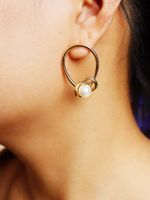 Popular New Metal Line Pearl Hot Selling Earrings Wholesale main image 5