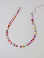 Fashion New Colorful Soft Clay Alloy Necklace For Women Hot Sale Wholesale main image 5