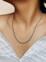 Fashion New Metal Chain Hot Sale Simple Alloy Necklace For Women Wholesale main image 4