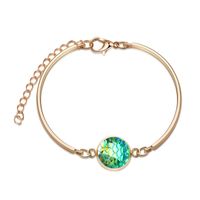 Fashion Hot-saling New Silver Round Multicolor Mermaid Love-shaped Bracelet Jewelry Wholesale sku image 8