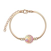 Fashion Hot-saling New Silver Round Multicolor Mermaid Love-shaped Bracelet Jewelry Wholesale sku image 5