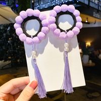 Farbe Bälle Haar Seil Ball Quaste Koreanische Stil Kleines Mädchen Krawatte Haar Gummiband Großhandel sku image 6