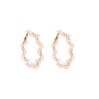 Crystal Big Circle Earrings Wholesale Nihaojewerly sku image 3