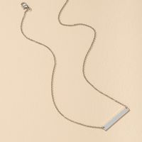 Mode Neue Einfache Quadratische Heiße Verkauf Legierung Krawatten Anhänger Halskette sku image 2