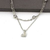 Fashion Jewelry Supply Wholesale Cute Peach Heart Love Double Anklet main image 5