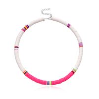 Fashion Casual Style Colored Soft Ceramic Choker Necklace Fashion 6mm Disc Necklace Wholesale Nihaojewelry sku image 5