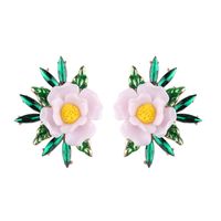 Fabrik Direkt Verkauf In Japan Und Südkorea Sommer Neue Produkte Neue Mode Einfache Harz Blumen Ohrringe Koreanische Version Einfache All-match-modelle sku image 1