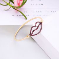 Alloy Fashion Geometric Bracelet  (red Rhinestone-1) Nhqd5406-red-rhinestone-1 sku image 1