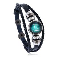 Leather Fashion Geometric Bracelet  (aries) Nhpk2048-aries sku image 3