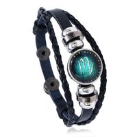 Leather Fashion Geometric Bracelet  (aries) Nhpk2048-aries sku image 6