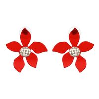 Jujia Nouvelle Fleur Boucles D'oreilles Européen Et Américain Personnalisé 5 Couleurs En Option Boucles D'oreilles Ventes Directes D'usine Croix-frontière E-commerce sku image 1