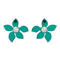 Jujia Nouvelle Fleur Boucles D'oreilles Européen Et Américain Personnalisé 5 Couleurs En Option Boucles D'oreilles Ventes Directes D'usine Croix-frontière E-commerce sku image 2