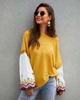 Fashion Women's New  Autumn And Winter Knitted Stitching Top Sweater Wholesale Nihaojewelry sku image 6