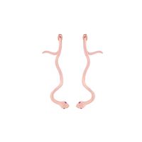 Femmes Personnalisé Creative Boucles D'oreilles Simulé Serpents À La Mode Tout-match De Longue Boucles D'oreilles Banquet Robe Boucles D'oreilles Europe Et En Amérique Croix Frontière Oreille Anneaux sku image 1