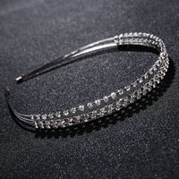 Imitated Crystal&cz Simple Geometric Hair Accessories  (alloy) Nhhs0492-alloy sku image 3