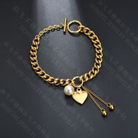 Titanium&stainless Steel Fashion Sweetheart Bracelet  (alloy) Nhhf0822-alloy sku image 1