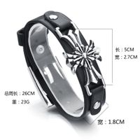 Titanium&stainless Steel Fashion Geometric Bracelet  (shantou 1) Nhhf0468-shantou-1 sku image 3