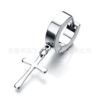 Letter Stainless Steel Earrings Ear Studs sku image 1