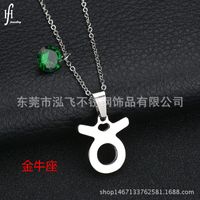 Titanium&stainless Steel Korea Geometric Necklace  (aries) Nhhf0073-aries sku image 2