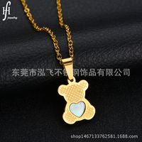 Titanium&stainless Steel Simple Animal Necklace  (butterfly - Alloy) Nhhf0064-butterfly-alloy sku image 6