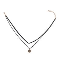 Leather Korea Geometric Necklace  (a Section) Nhjq10383-a-section sku image 1