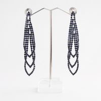 Alloy Fashion Geometric Earring  (alloy White Rhinestone) Nhhs0153-alloy White Rhinestone sku image 2