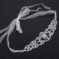 Einfache Braut Hochzeit Strass Schmuck Kopfschmuck Europäischen Und Amerikanischen Koreanischen Luxus Diamant Breites Stirnband Stirnband Haarschmuck Großhandel sku image 1