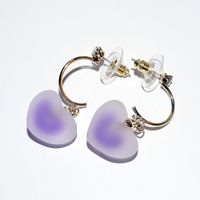 Alloy Korea Sweetheart Earring  (purple) Nhlj3964-purple sku image 1