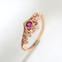 Copper Fashion Geometric Ring  (rose Alloy) Nhlj3961-rose-alloy sku image 1